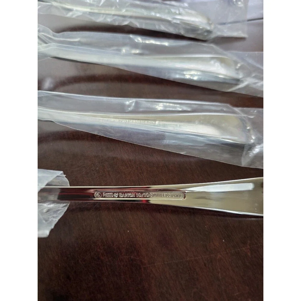 Reed & Barton 18/10 Colby Dinner Fork Stainless Lot of 4 Flatware Replacement